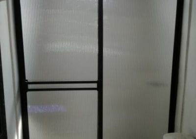 División de baño aluminio anolok