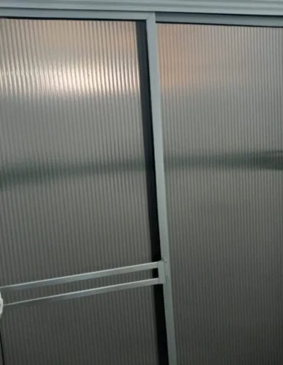 División de baño en aluminio y acrílico Pereira