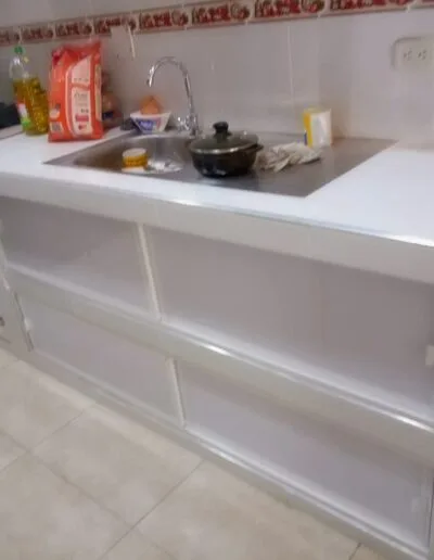 Mesones de cocina en aluminio